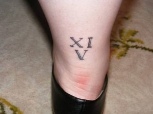 фото тату Римские цифры от 27.02.2018 №099 - tattoos Roman numerals - tattoo-photo.ru
