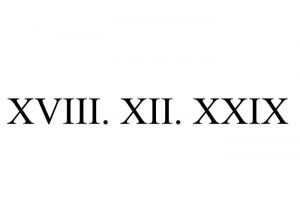 фото тату Римские цифры от 27.02.2018 №102 - tattoos Roman numerals - tattoo-photo.ru