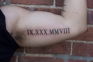 фото тату Римские цифры от 27.02.2018 №106 - tattoos Roman numerals - tattoo-photo.ru
