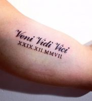 фото тату Римские цифры от 27.02.2018 №110 — tattoos Roman numerals — tattoo-photo.ru