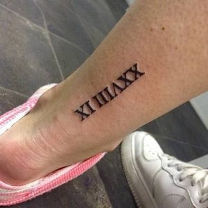 фото тату Римские цифры от 27.02.2018 №122 - tattoos Roman numerals - tattoo-photo.ru