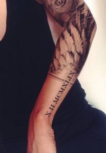 фото тату Римские цифры от 27.02.2018 №127 - tattoos Roman numerals - tattoo-photo.ru