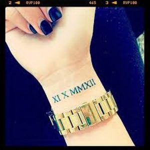 фото тату Римские цифры от 27.02.2018 №131 - tattoos Roman numerals - tattoo-photo.ru
