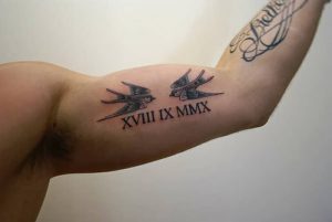 фото тату Римские цифры от 27.02.2018 №139 - tattoos Roman numerals - tattoo-photo.ru