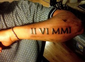 фото тату Римские цифры от 27.02.2018 №145 - tattoos Roman numerals - tattoo-photo.ru
