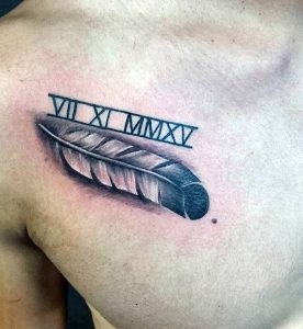 фото тату Римские цифры от 27.02.2018 №149 - tattoos Roman numerals - tattoo-photo.ru