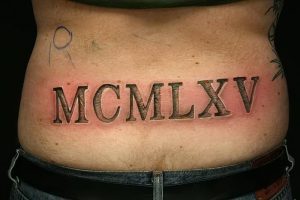 фото тату Римские цифры от 27.02.2018 №154 - tattoos Roman numerals - tattoo-photo.ru