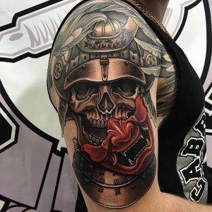 фото тату Самурай от 20.02.2018 №008 - tattoo samurai - tattoo-photo.ru