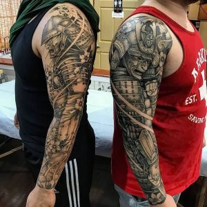 фото тату Самурай от 20.02.2018 №017 - tattoo samurai - tattoo-photo.ru