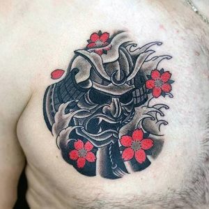 фото тату Самурай от 20.02.2018 №072 - tattoo samurai - tattoo-photo.ru