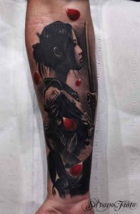 фото тату Самурай от 20.02.2018 №080 - tattoo samurai - tattoo-photo.ru