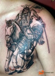 фото тату Самурай от 20.02.2018 №081 - tattoo samurai - tattoo-photo.ru