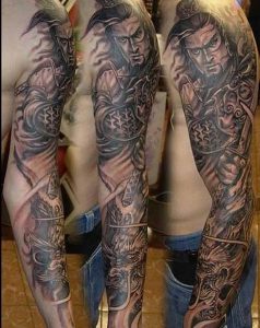 фото тату Самурай от 20.02.2018 №083 - tattoo samurai - tattoo-photo.ru