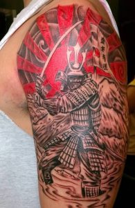 фото тату Самурай от 20.02.2018 №084 - tattoo samurai - tattoo-photo.ru