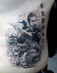 фото тату Самурай от 20.02.2018 №089 - tattoo samurai - tattoo-photo.ru