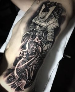 фото тату Самурай от 20.02.2018 №097 - tattoo samurai - tattoo-photo.ru