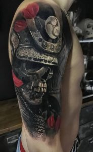 фото тату Самурай от 20.02.2018 №098 - tattoo samurai - tattoo-photo.ru