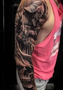 фото тату Самурай от 20.02.2018 №099 - tattoo samurai - tattoo-photo.ru