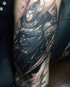 фото тату Самурай от 20.02.2018 №100 - tattoo samurai - tattoo-photo.ru