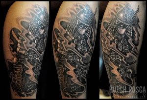 фото тату Самурай от 20.02.2018 №103 - tattoo samurai - tattoo-photo.ru