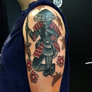 фото тату Самурай от 20.02.2018 №118 - tattoo samurai - tattoo-photo.ru