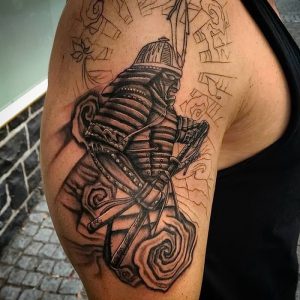 фото тату Самурай от 20.02.2018 №119 - tattoo samurai - tattoo-photo.ru