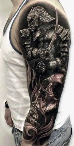 фото тату Самурай от 20.02.2018 №122 - tattoo samurai - tattoo-photo.ru