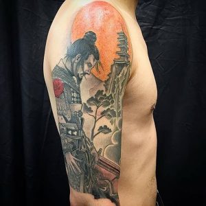 фото тату Самурай от 20.02.2018 №131 - tattoo samurai - tattoo-photo.ru