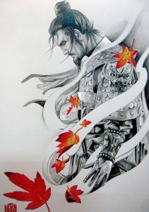 фото тату Самурай от 20.02.2018 №143 - tattoo samurai - tattoo-photo.ru