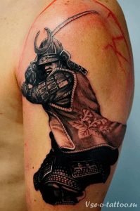 фото тату Самурай от 20.02.2018 №160 - tattoo samurai - tattoo-photo.ru