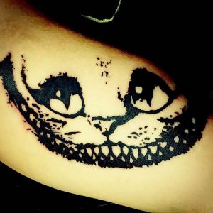 фото тату Чеширский кот от 23.01.2018 №006 - tattoo Cheshire Cat - tattoo-photo.ru