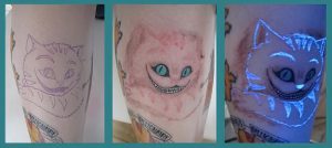 фото тату Чеширский кот от 23.01.2018 №032 - tattoo Cheshire Cat - tattoo-photo.ru