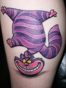 фото тату Чеширский кот от 23.01.2018 №047 - tattoo Cheshire Cat - tattoo-photo.ru