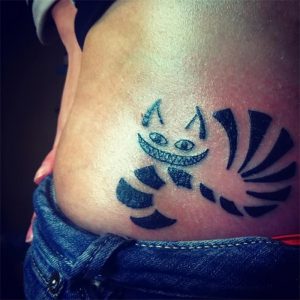 фото тату Чеширский кот от 23.01.2018 №048 - tattoo Cheshire Cat - tattoo-photo.ru