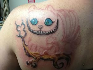 фото тату Чеширский кот от 23.01.2018 №051 - tattoo Cheshire Cat - tattoo-photo.ru 2352342