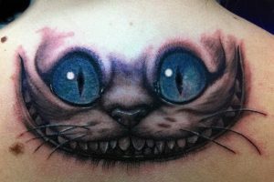 фото тату Чеширский кот от 23.01.2018 №054 - tattoo Cheshire Cat - tattoo-photo.ru