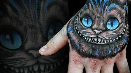 фото тату Чеширский кот от 23.01.2018 №056 - tattoo Cheshire Cat - tattoo-photo.ru