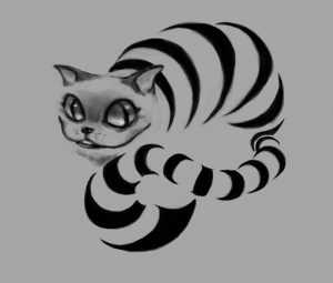 фото тату Чеширский кот от 23.01.2018 №057 - tattoo Cheshire Cat - tattoo-photo.ru