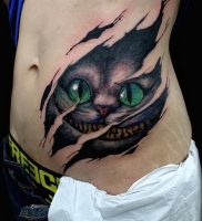 фото тату Чеширский кот от 23.01.2018 №063 — tattoo Cheshire Cat — tattoo-photo.ru