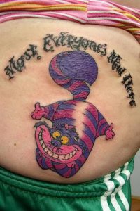 фото тату Чеширский кот от 23.01.2018 №066 - tattoo Cheshire Cat - tattoo-photo.ru