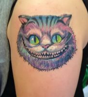фото тату Чеширский кот от 23.01.2018 №067 — tattoo Cheshire Cat — tattoo-photo.ru