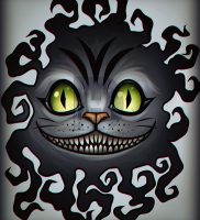 фото тату Чеширский кот от 23.01.2018 №077 — tattoo Cheshire Cat — tattoo-photo.ru