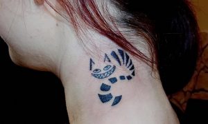 фото тату Чеширский кот от 23.01.2018 №087 - tattoo Cheshire Cat - tattoo-photo.ru