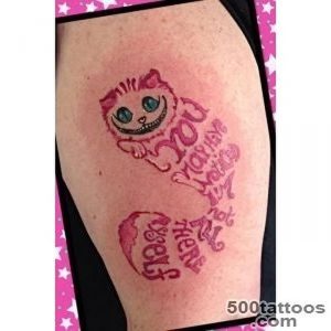 фото тату Чеширский кот от 23.01.2018 №093 - tattoo Cheshire Cat - tattoo-photo.ru