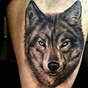 фото тату волк от 12.03.2018 №004 - tattoo wolf - tattoo-photo.ru