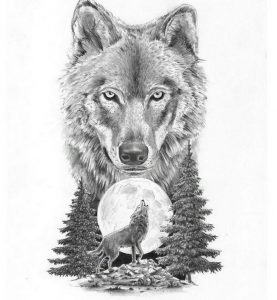 фото тату волк от 12.03.2018 №006 - tattoo wolf - tattoo-photo.ru
