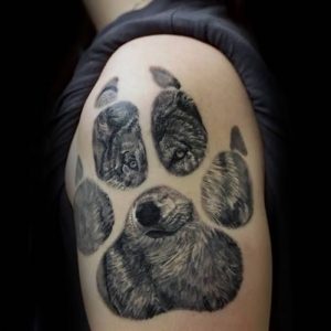 фото тату волк от 12.03.2018 №007 - tattoo wolf - tattoo-photo.ru
