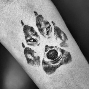 фото тату волк от 12.03.2018 №016 - tattoo wolf - tattoo-photo.ru