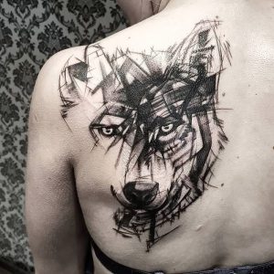 фото тату волк от 12.03.2018 №019 - tattoo wolf - tattoo-photo.ru