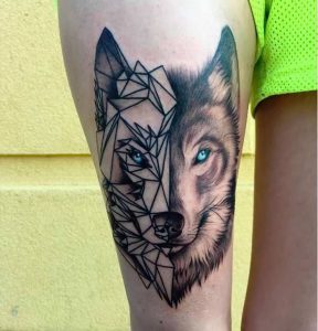 фото тату волк от 12.03.2018 №021 - tattoo wolf - tattoo-photo.ru